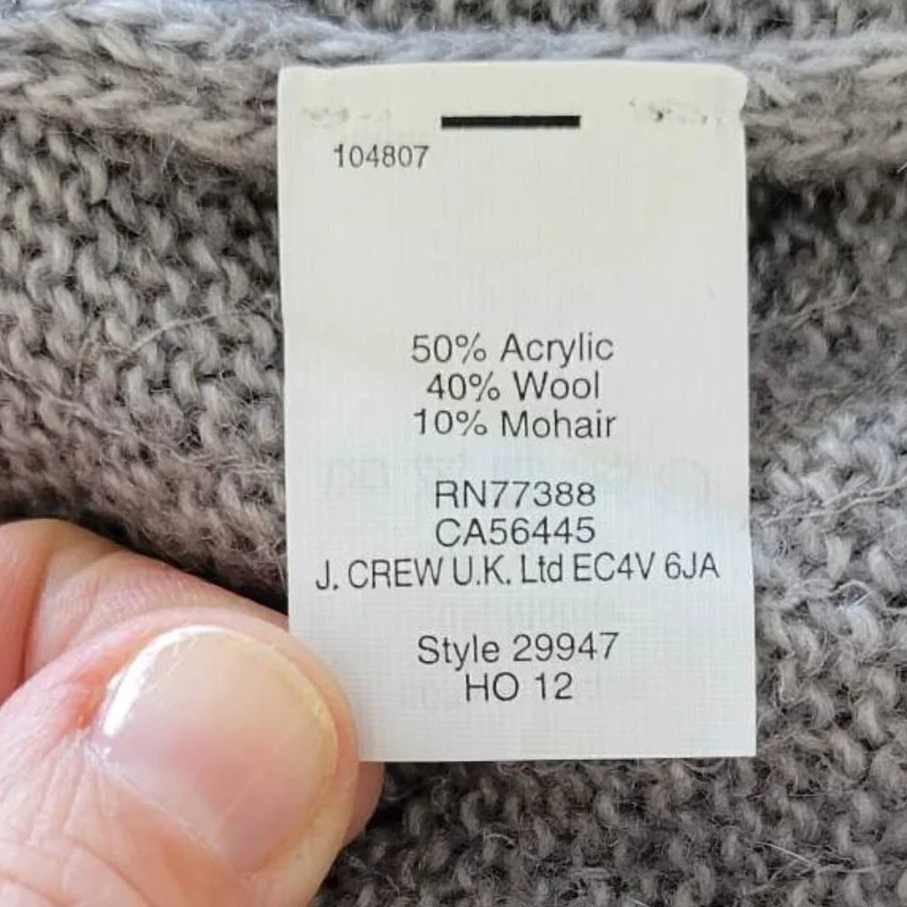 J.Crew 3/4 Sleeve Sweater With Sequins #275 Size M